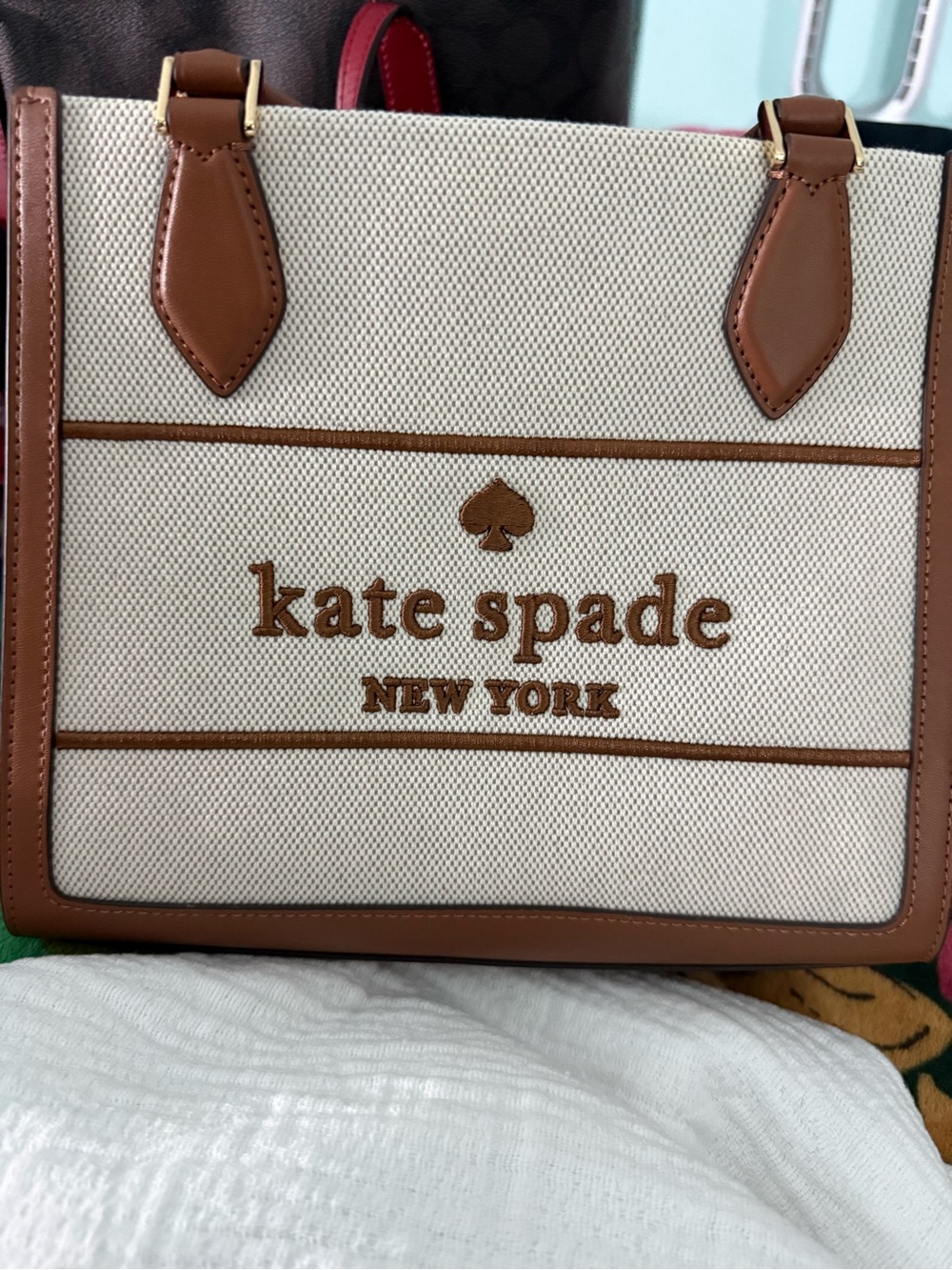kate spade canvas tote